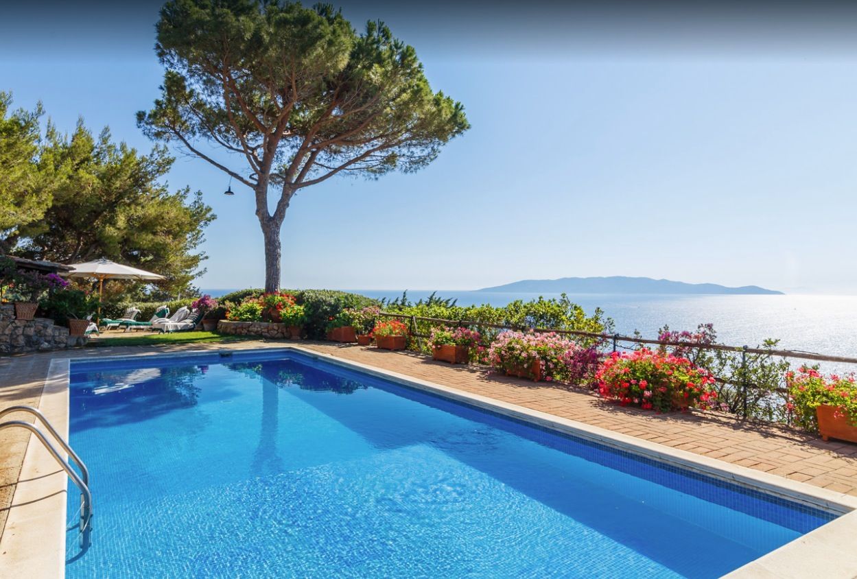 Stunning 20 bedroom Villa for sale with sea view in Cala Moresca, Argentario, Tuscany