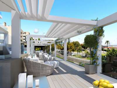 New Build 4 bedroom Penthouse for sale with sea view in Paseo Maritimo, Palma, Mallorca