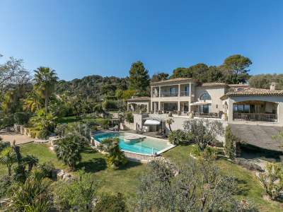 6 bedroom Villa for sale with sea and panoramic views in Mougins, Cote d'Azur French Riviera